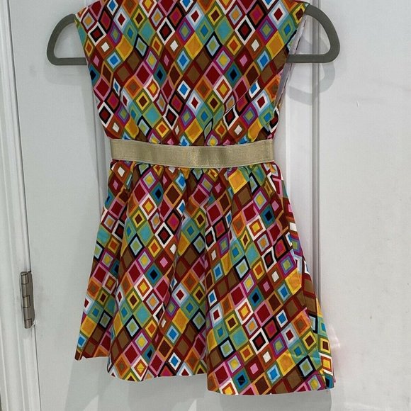 High 5 Sleeveless Geometric Print Colorful Dress 4 - Picture 9 of 10